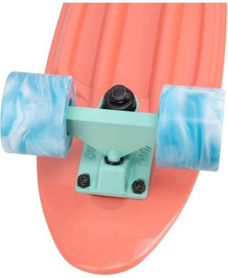 22 Inch Mini Cruiser Skateboard - OCEANIC with Swirl Wheels