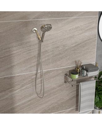 Multi Function Adjustable Hand Shower - 8-Function Hand Shower, Brushed Nickel