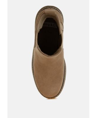 Womens Vostok Suede Chunky Chelsea Boots