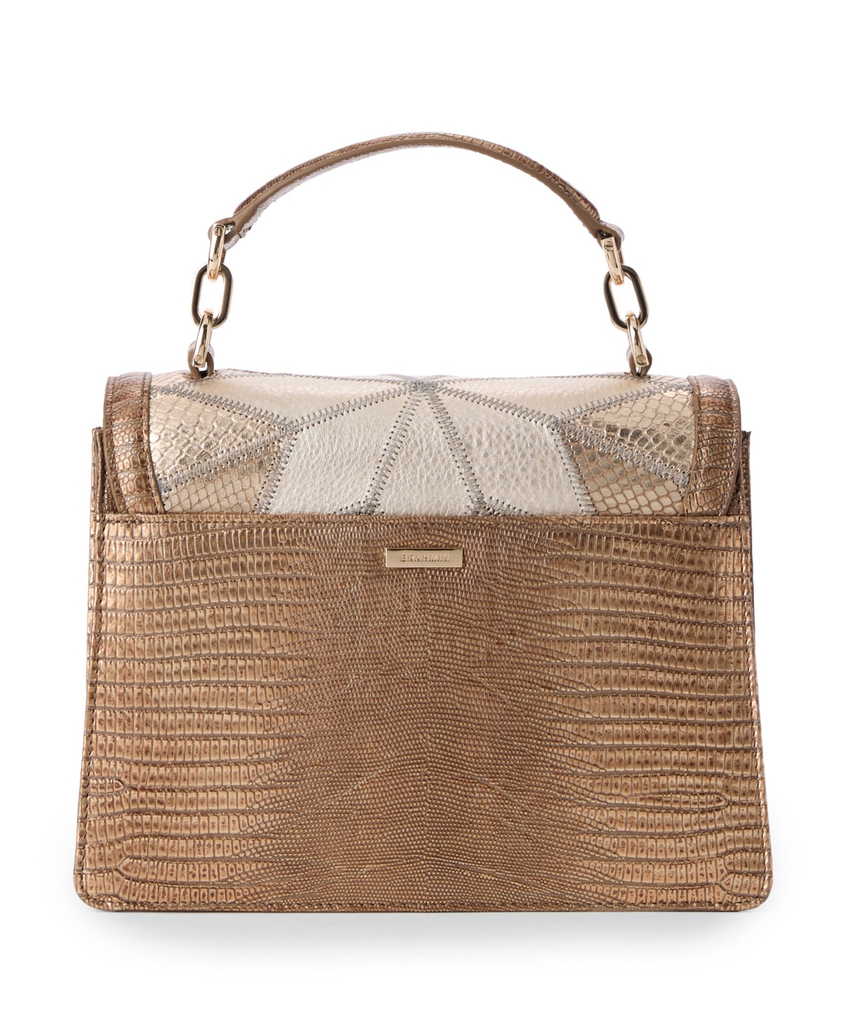 Brahmin Women's Hallie Multi Silverhill Small Satchel Bag