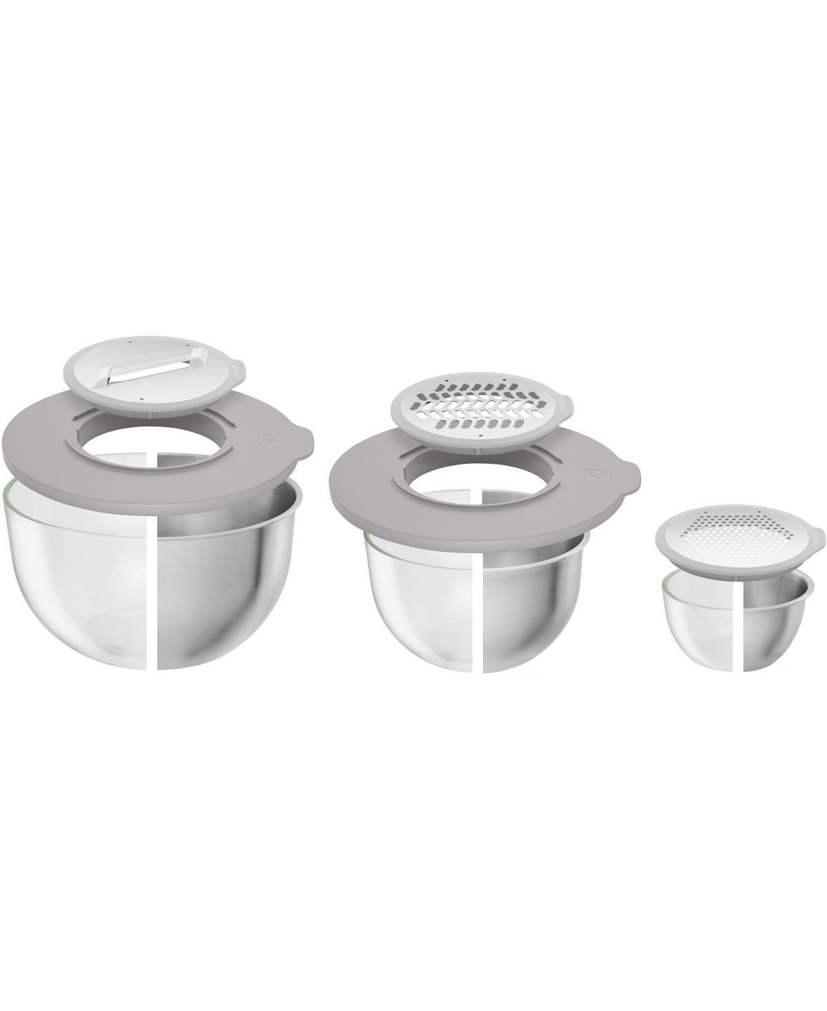 Zwilling Fresh And Save Bowls 5 Piece Accessory Set In Gray