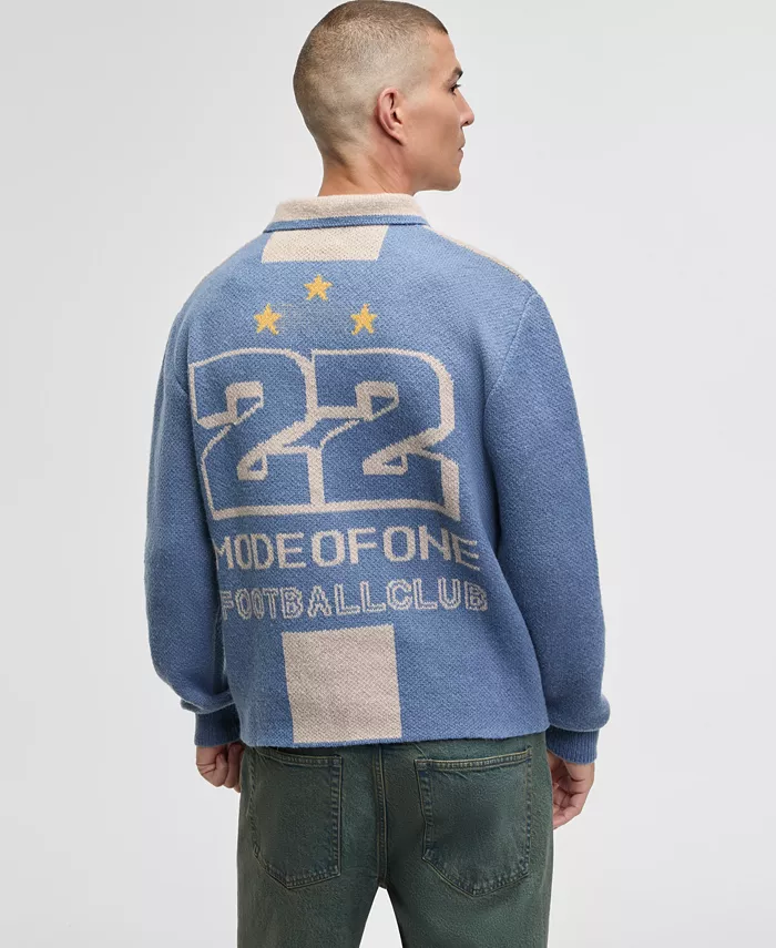 Men's Logo Johnny Collared Sweater - thumbnail 2