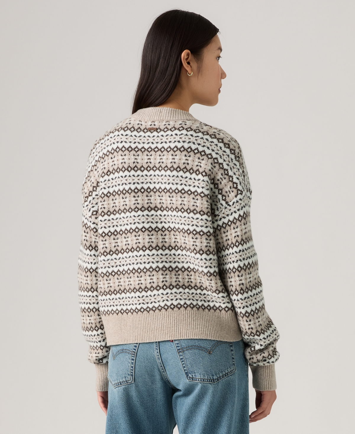 Levi's Women's Ines Fairisle Long Sleeve Sweater In Multi