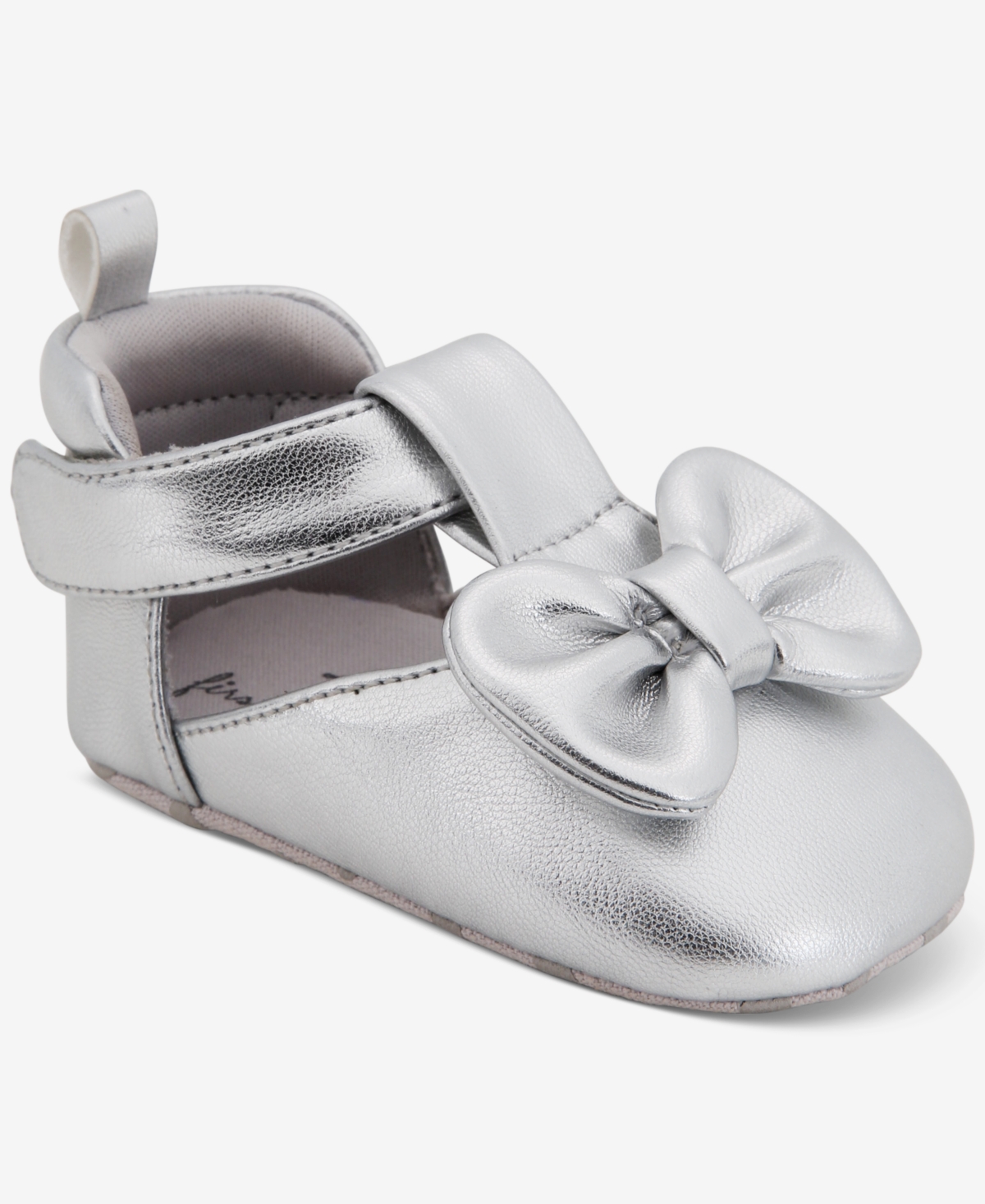 First Impressions Baby Girls Metallic Bow Shoes, Macy's Exclusive