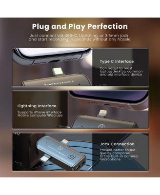 RS 4 Mini 3-Axis Handheld Gimbal Stabilizer + Turnstile Audio 3-In-1 Multifunctional Wireless Lavalier Microphone