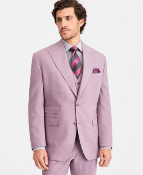Мужская куртка Tayion Collection Classic-Fit Suit Separate, цвет: Коралловый