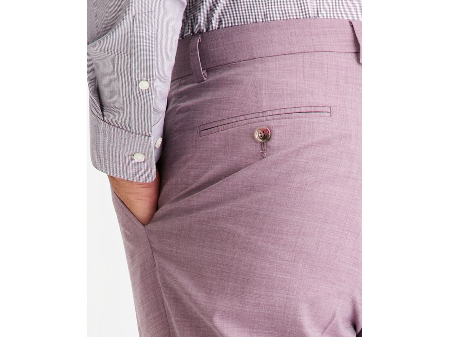 Мужские брюки Tayion Collection Classic-Fit Suit Separate, цвет: Коралловый — фото 4