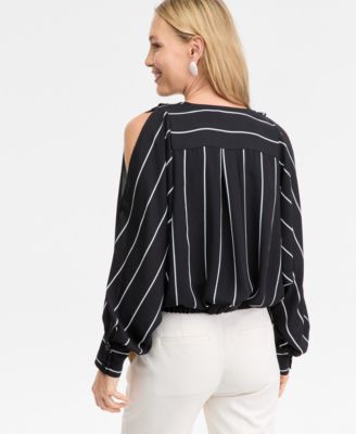 Women's Printed Arm-Slit Surplice Blouse, Macy's Exclusive