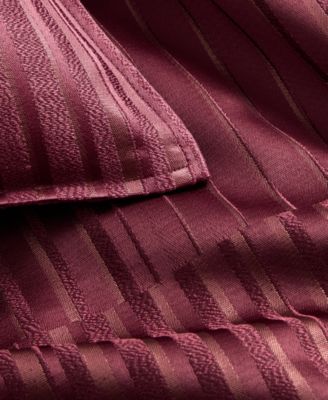 Metallic Strie Bordeaux 3-Pc. Comforter Set, Full/Queen