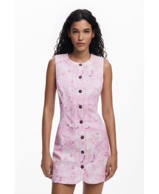 Women's Short dress with buttons