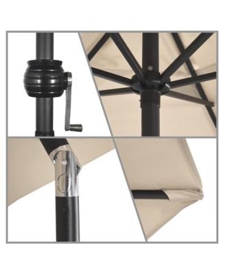 9-Foot Steel Market Patio Umbrella