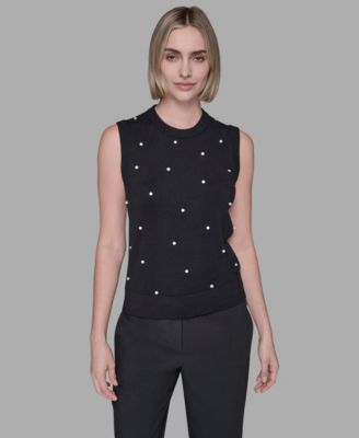 KARL LAGERFELD PARIS - Women's Round Neck Top