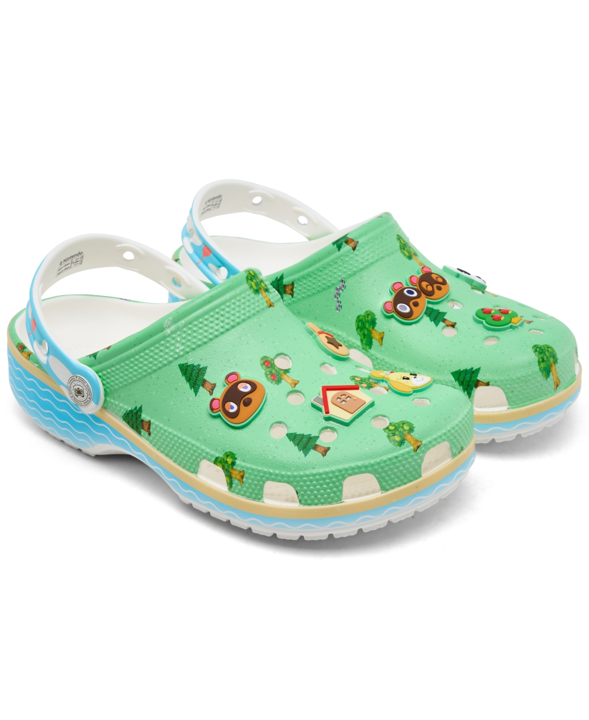 Crocs Little Kid's Animal Crossing Classic Clog Sandals From Finish Line In Multi