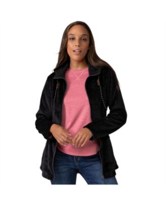 Women's Grid Butter Pile Anorak Jacket