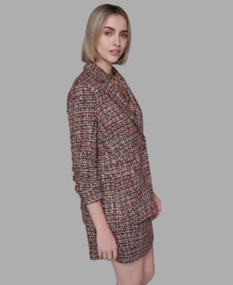 Women's Tweed One-Button Jacket