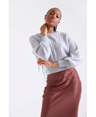 Women's Rosa Ribbed 100% Cashmere Sweater