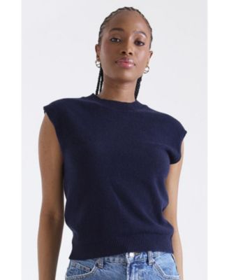 Women's Zarah Crew Neck 100% Cashmere Vest