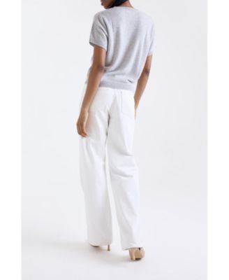 Women's Esme Short Sleeve 100% Cashmere Top