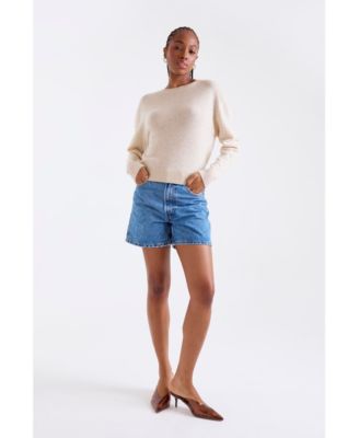 Women's Maila Long Sleeve 100% Cashmere Sweater