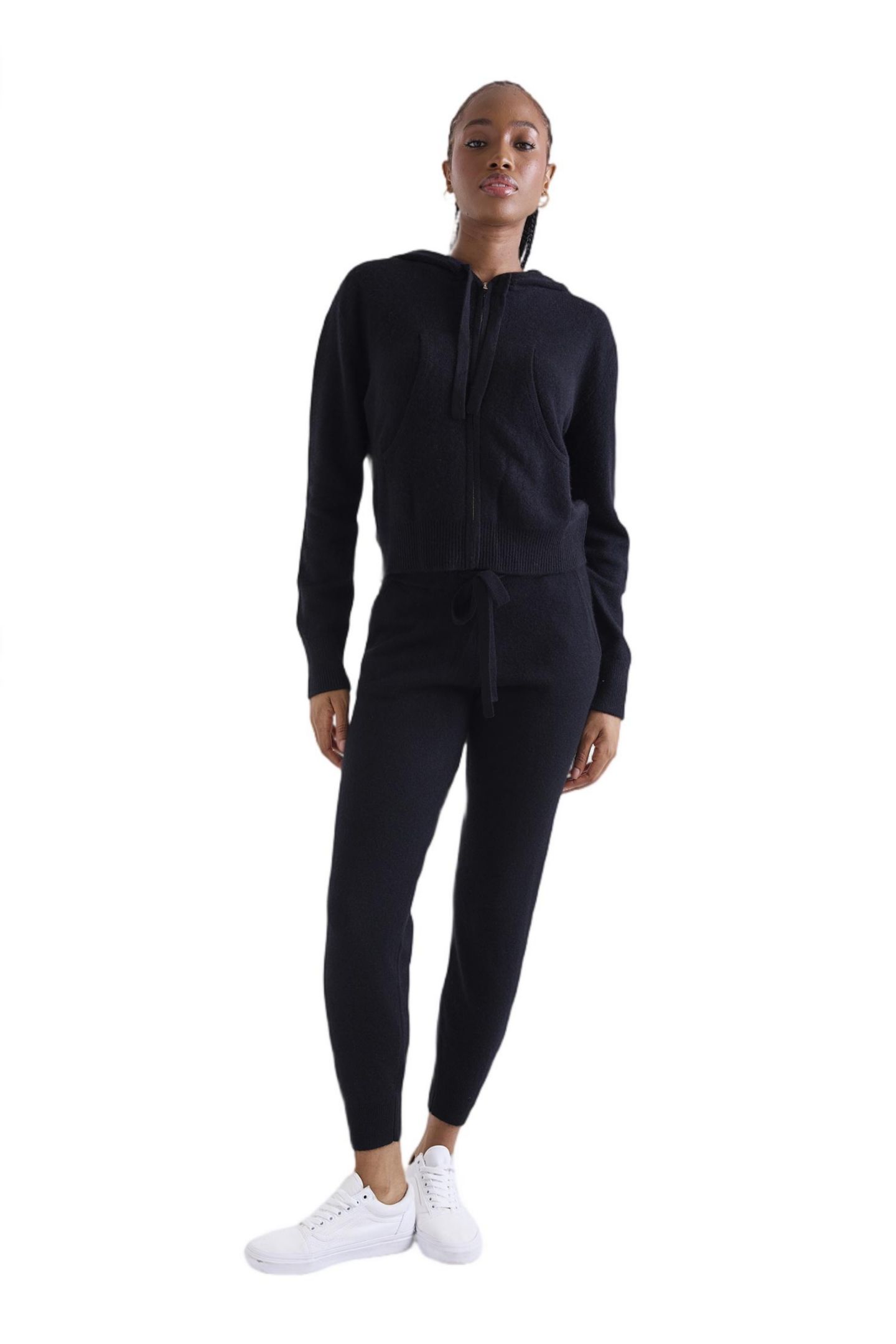 Женский свитер 1982 Lavinia Crop 100% Cashmere, цвет: Чёрный — фото 2