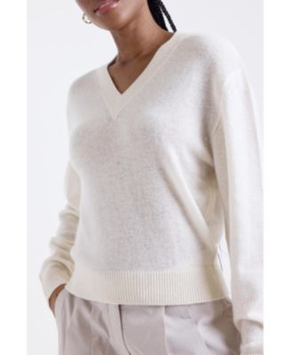 Women's Vee V-Neck 100% Cashmere Sweater