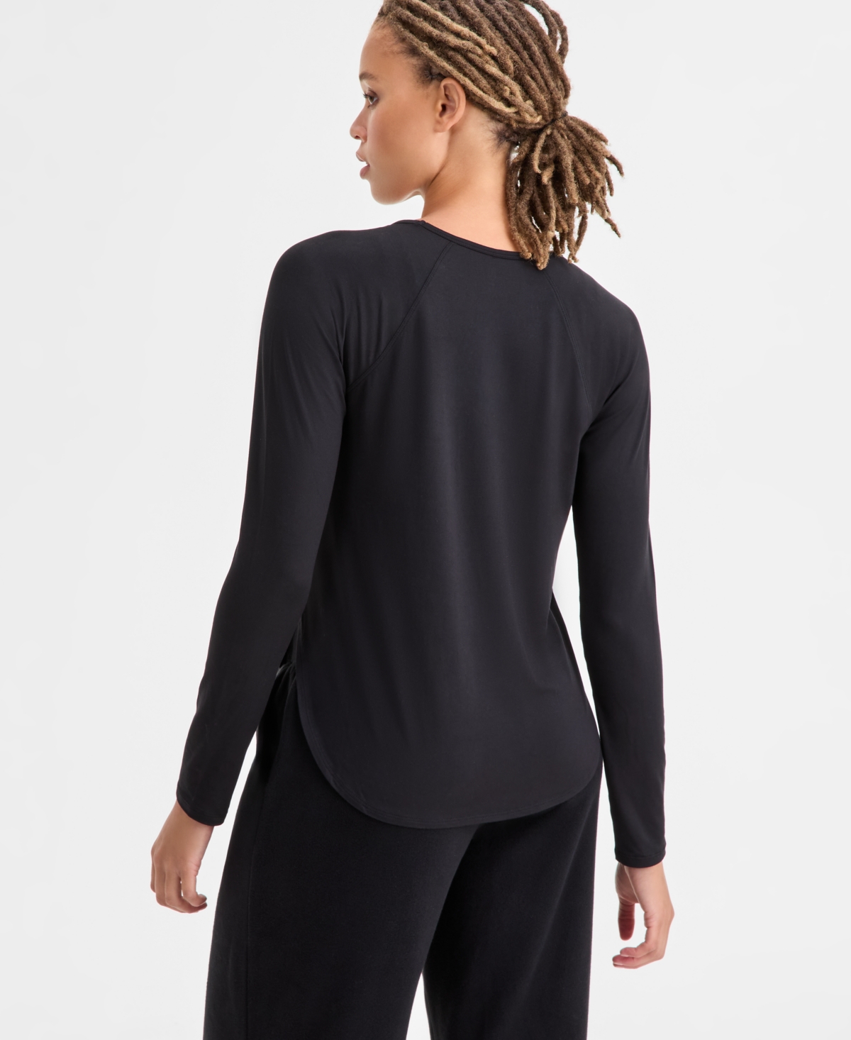 Id Ideology Women's Essentials 2-Pack Long-Sleeve T-Shirt, Created for Macy's