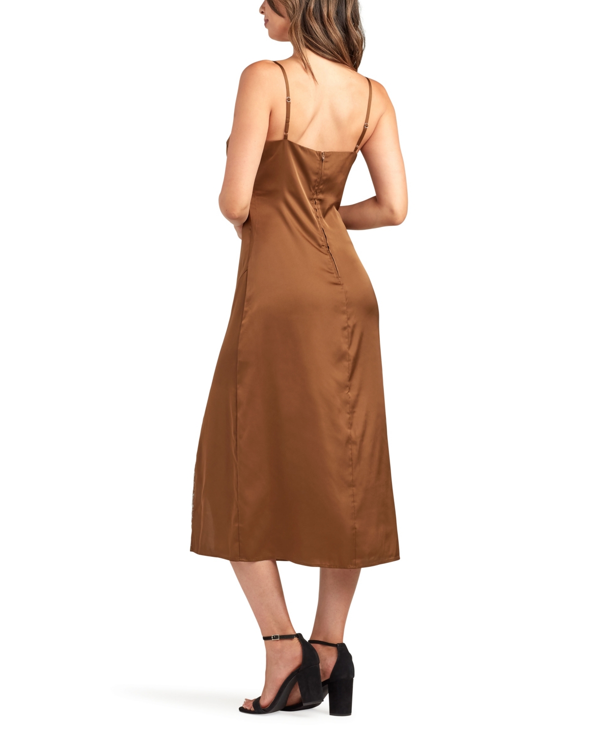 Bcx Women's Solid Heavy Midi Cami Dress In Brown