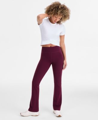 Women's Studio High Rise Flare Leggings Tall, Macy's Exclusive