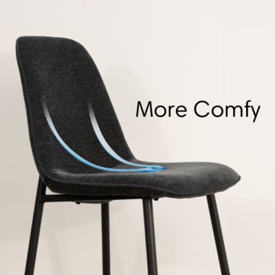 5-Piece Modern Dining Set with 39.5 Inch Round Table and 4 Chairs, Multiple Color Options for Kitchen & Dining Room-Maison Boucle