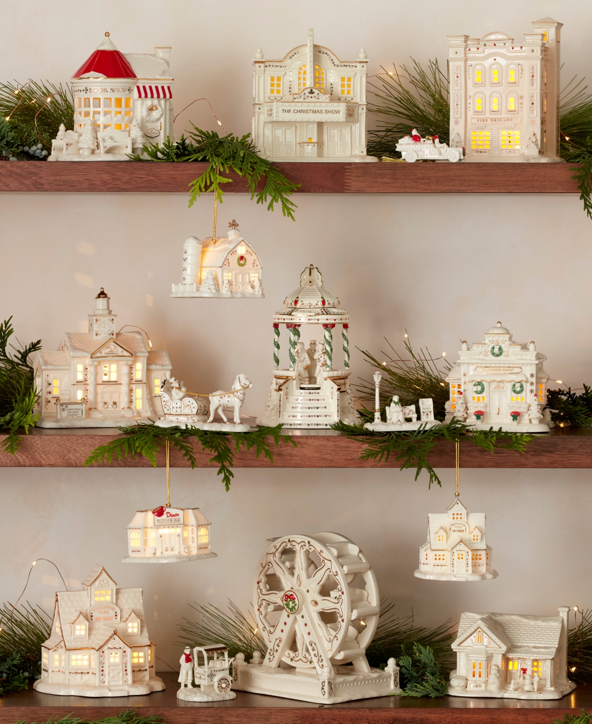 Lenox From The Vault!  Mistletoe Park Chestnut Seller & Park Bench, Exclusively At Macy's In Transparent