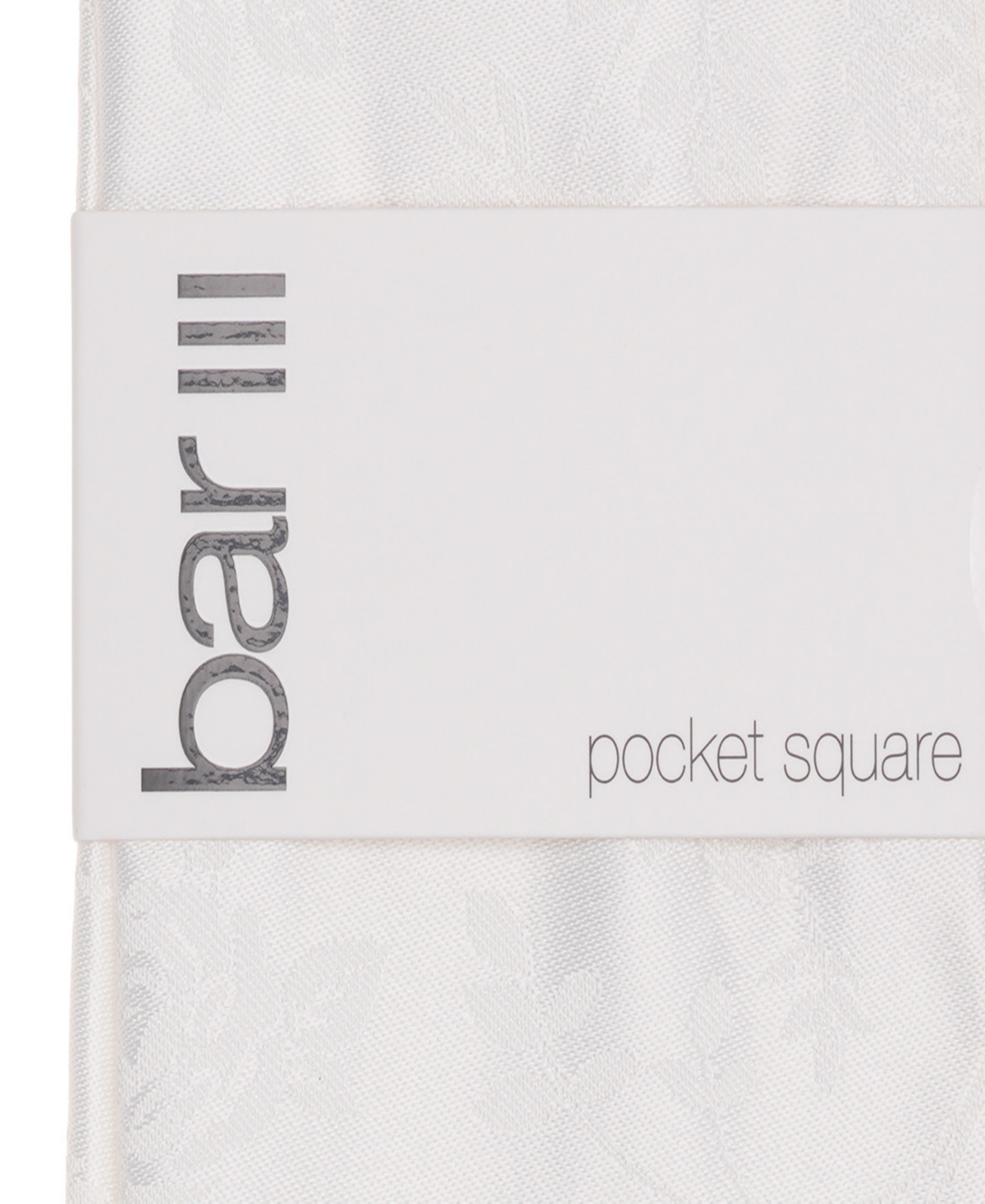 Bar Iii Mens Solid Pocket Square, Macy's Exclusive In Neutral