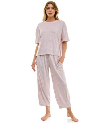 Women's Boxy T-Shirt and Barrel Leg Pants Set