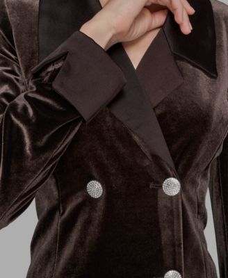 Women's Velvet Blazer Dress