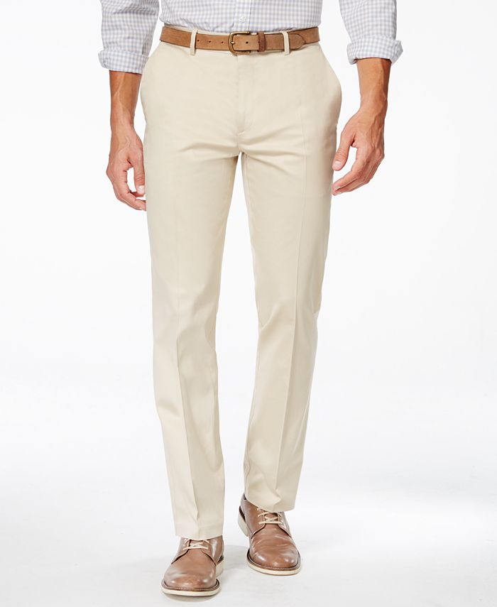 Alfani Men's Slim Sateen Flat-Front Pants, Created for Macy's - Macy's