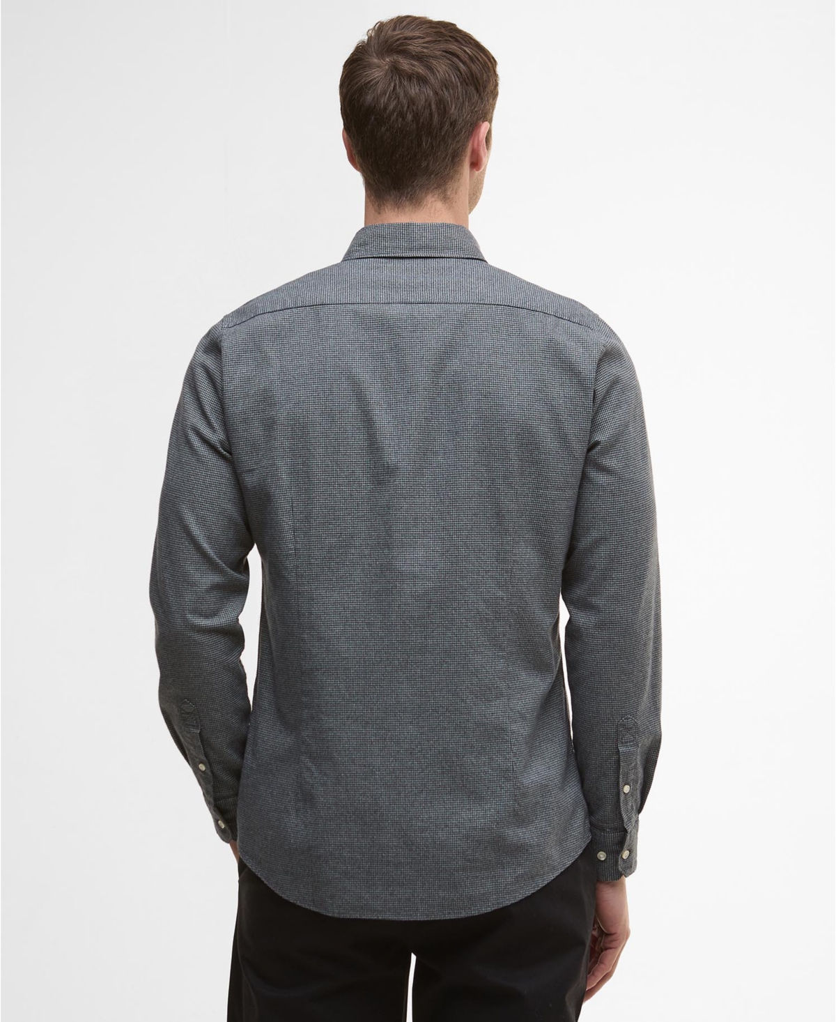 Barbour Men's Turner Tailored-Fit Micro-Houndstooth Button-Down Shirt
