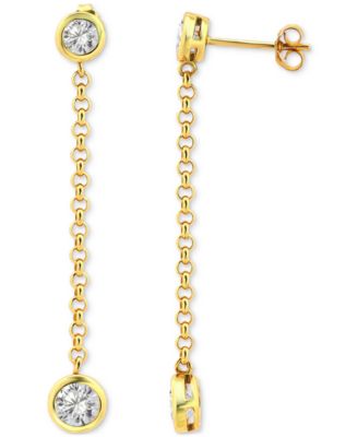 Drop Earrings (2-3/8 ct. t.w.) in 18K Gold Plated Sterling Silver