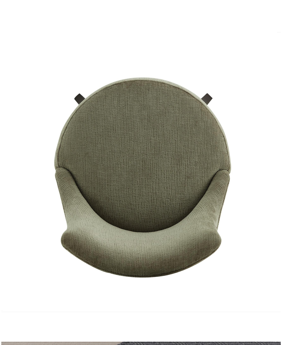 Manhattan Comfort Lucia 40.2" Chenille Upholstered Barstool In Green