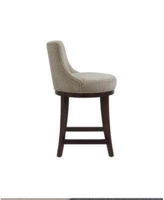 Lucia 37.2" Chenille Upholstered Counter Stool