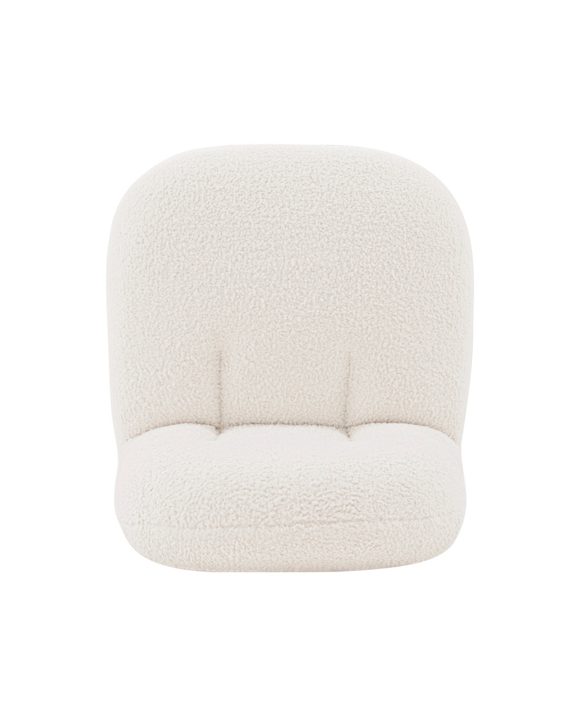 Manhattan Comfort Edina Modern 27.17" Boucle Fabric Upholstered Accent Chair In White