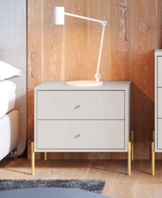 Jasper 22.08" Wood 2-Drawer Nightstand