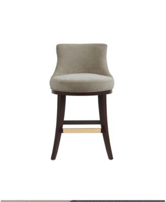 Lucia 37.2" Chenille Upholstered Counter Stool