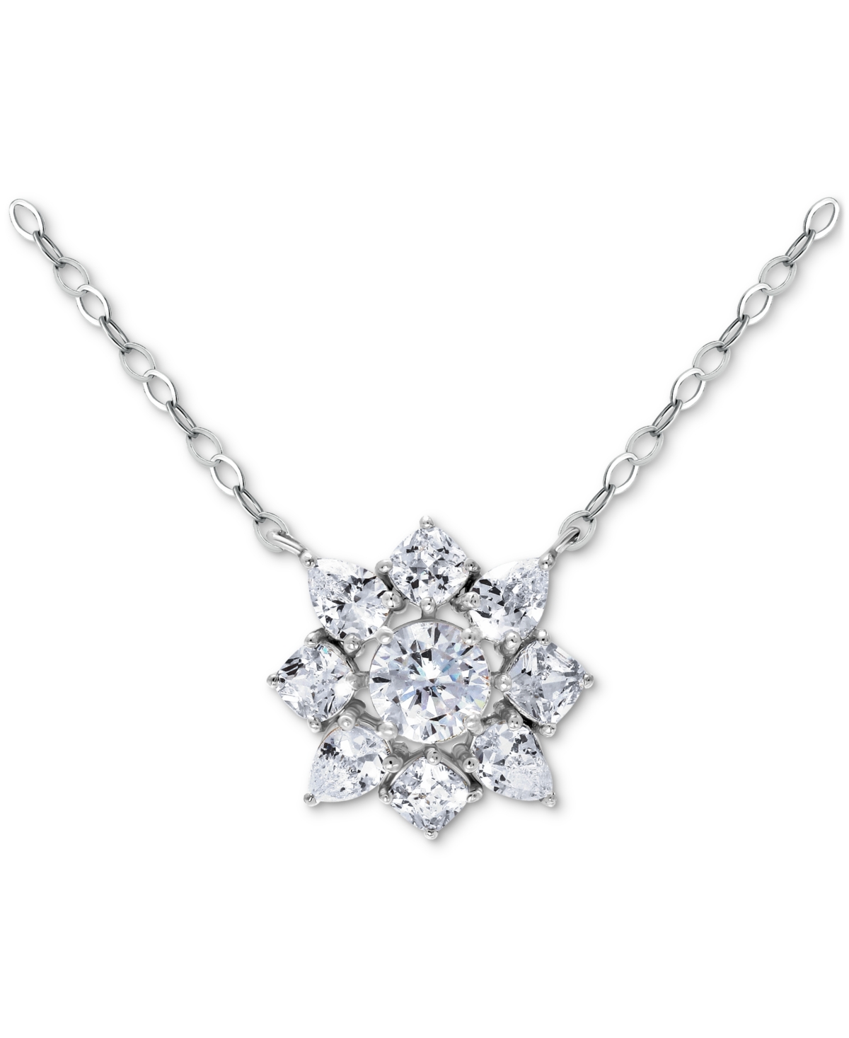 Giani Bernini Necklace (2-5/8 Ct. T.w.) In Sterling Silver, Macy's Exclusive In Silver