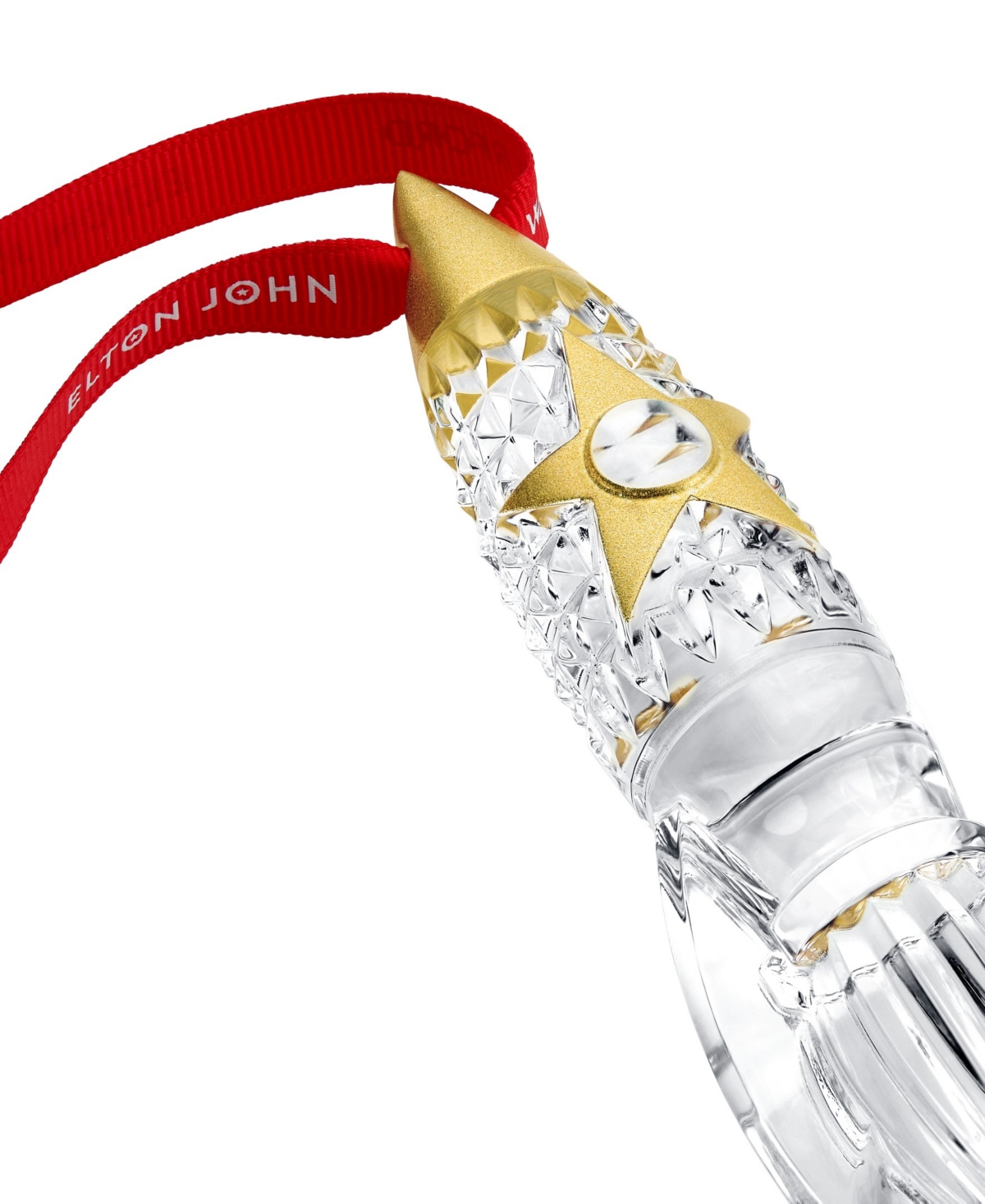 Waterford Elton John Rocket Ornament In Transparent