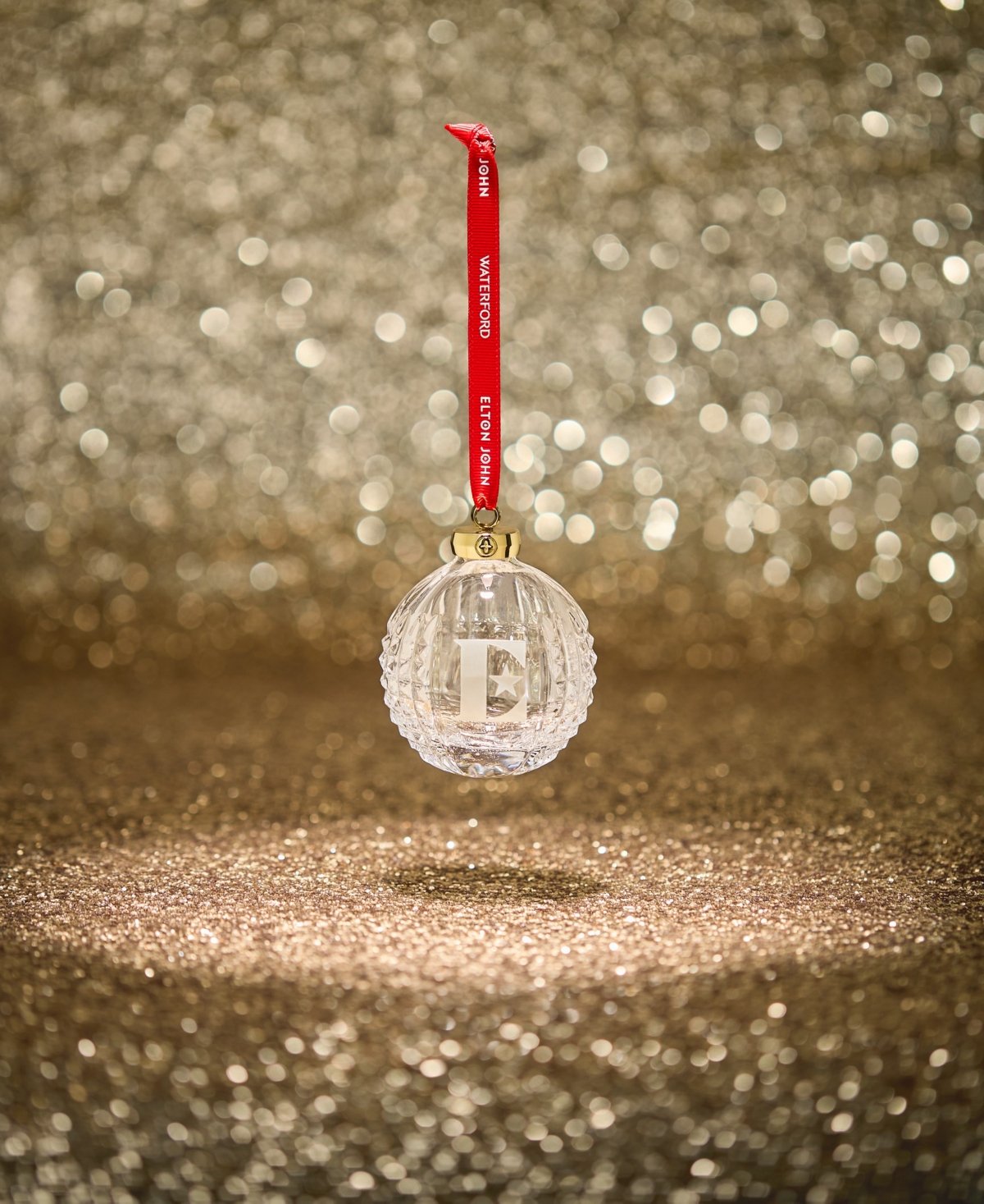 Waterford Elton John E Icon Bauble Ornament In Multi