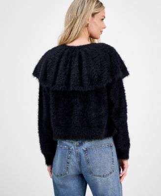 Petite Cape Long-Sleeve Sweater, Macy's Exclusive