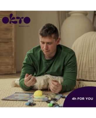 OKTO Sensory Art 3D Painting “The Kiss” – 11.8” x 15.7” Canvas Kit