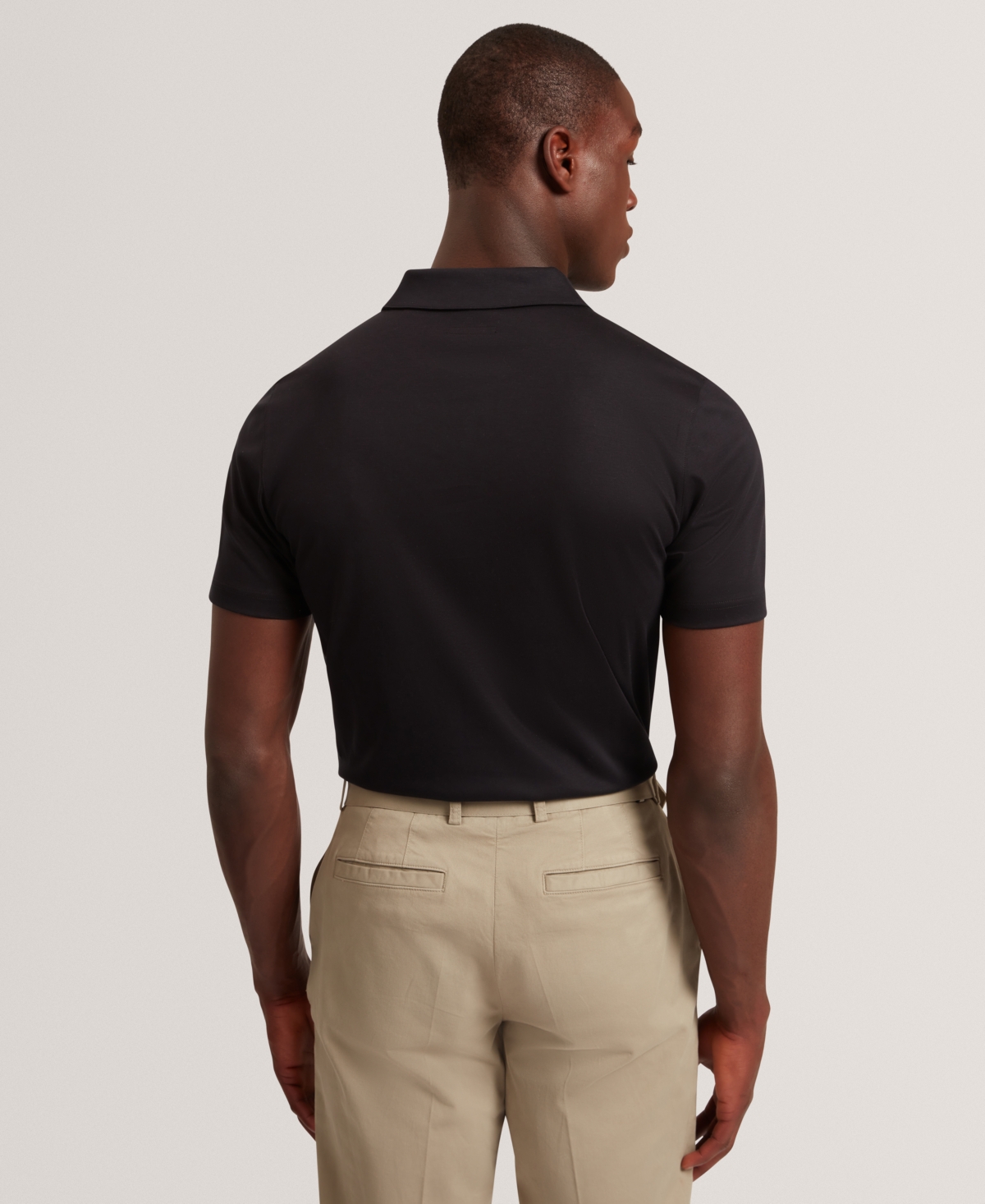 Ted Baker Connall Cotton Polo In Black