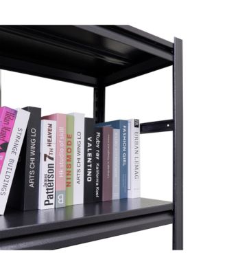 72"H Heavy Duty Storage Shelves Adjustable 5-Tier Metal Shelving Unit with Wheels