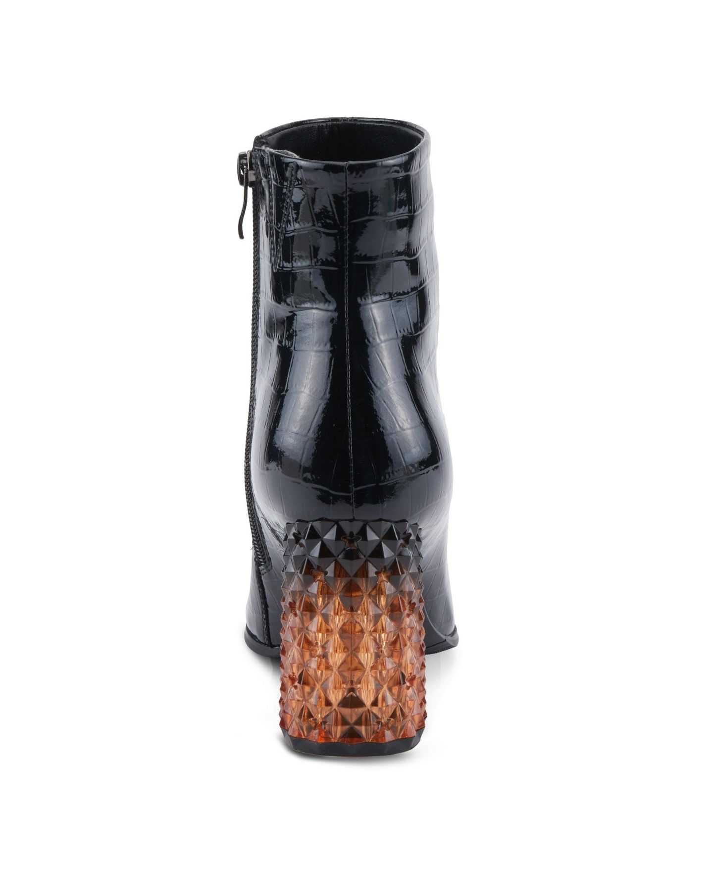 Женские ботинки Azura Longoria Booties with Durable Side Zipper, цвет: Чёрный лаковый — фото 4