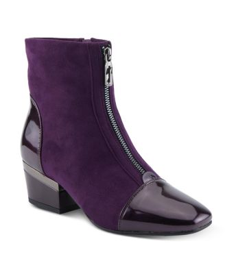 Mozza Women's Bootie Heel with Patent Leather Upper